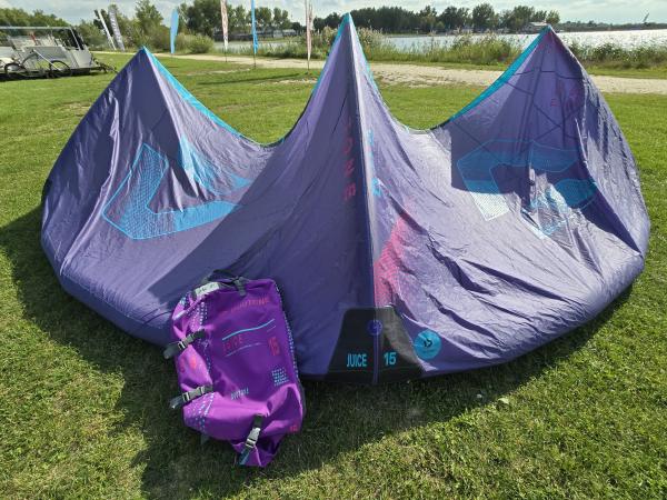 2025 Duotone Juice 15m gebraucht in sehr gutem Zustand signiert von Andrea Principi